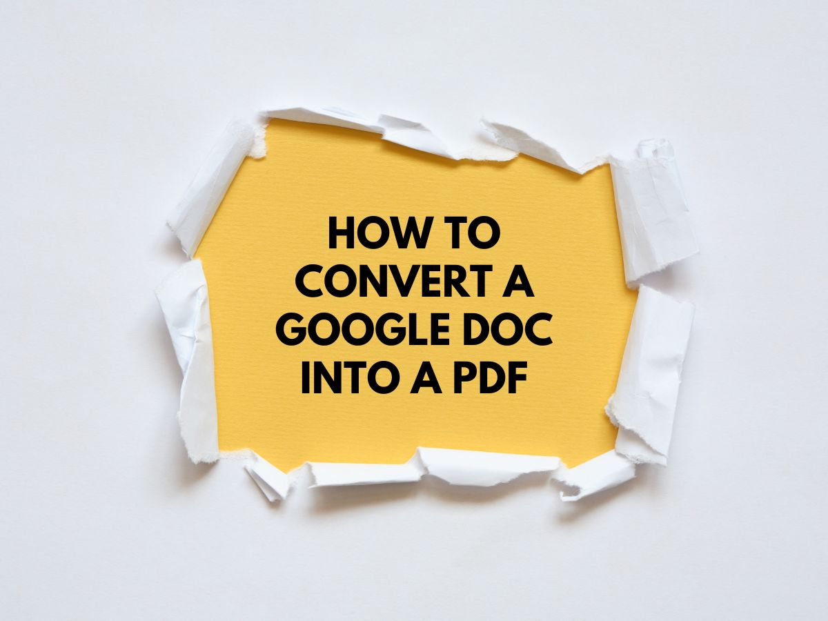 How to Make Google Docs Landscape
