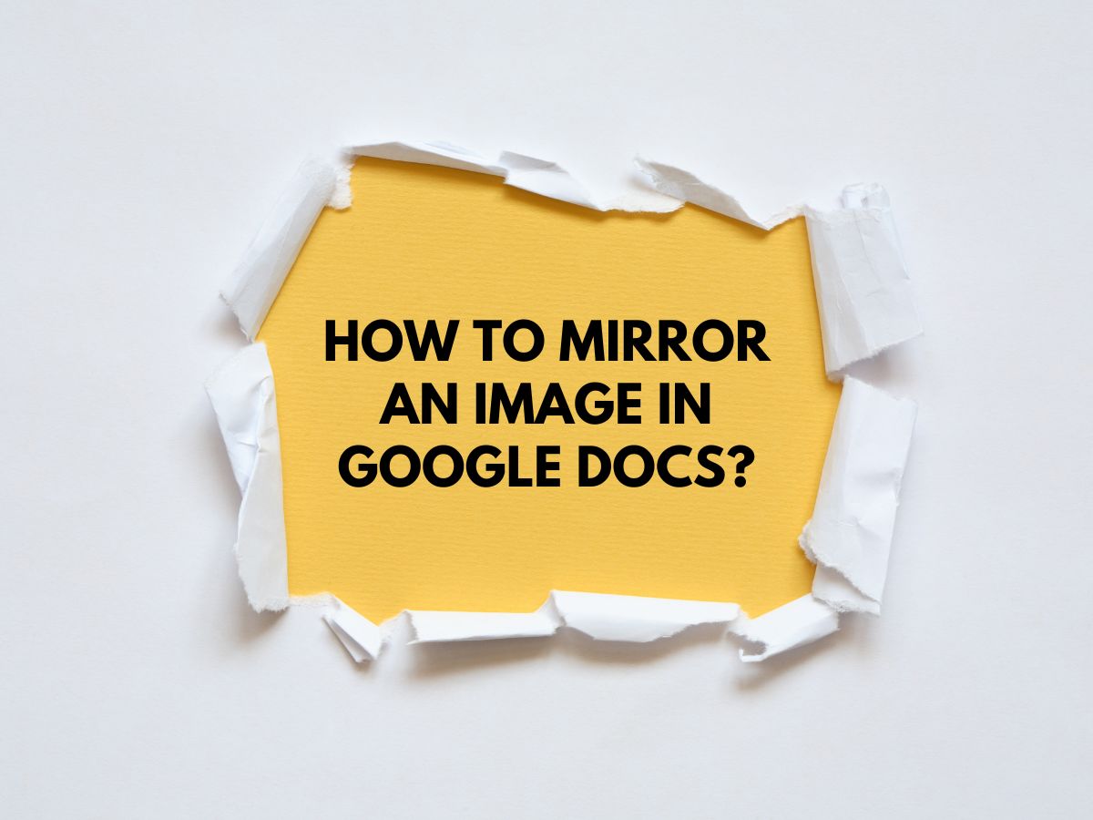 How to Mirror an Image in Google Docs